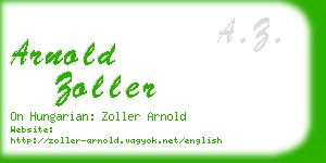 arnold zoller business card